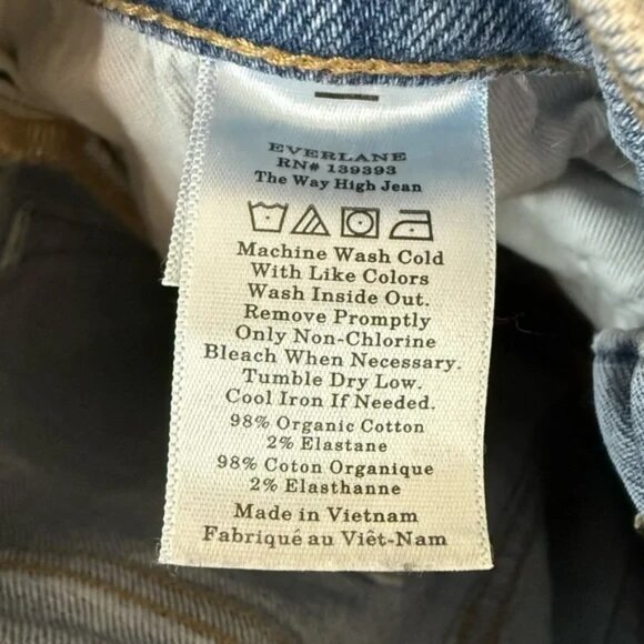 EVERLANE The Way High Light Wash Jeans Size 27 Regular - Picture 9 of 10